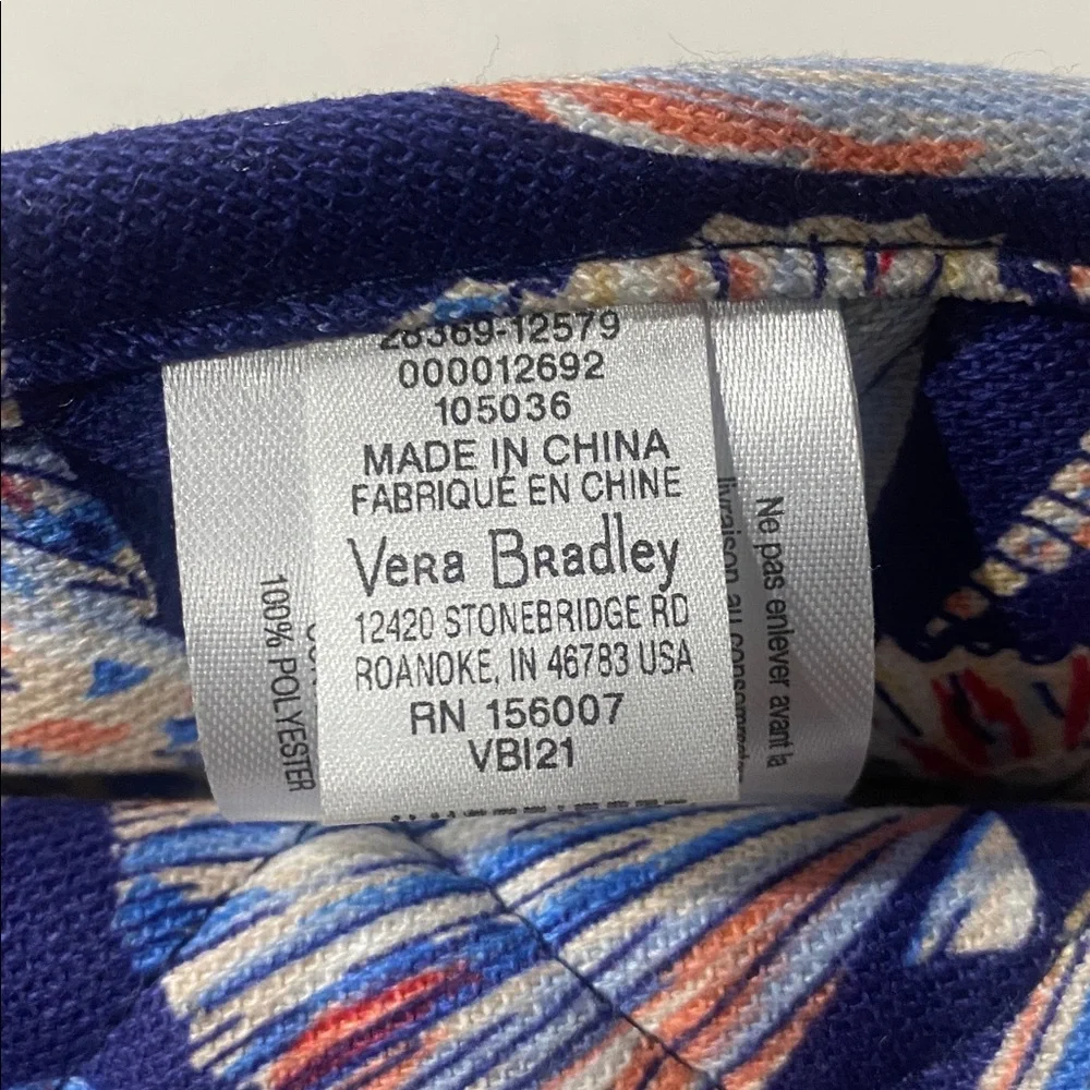 Vera Bradley Pot Holder Set & Oven Mitt “Morning Shells”